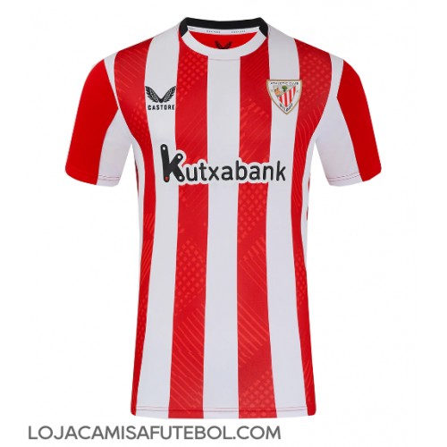 Camisa de Futebol Athletic Bilbao Equipamento Principal 2024-25 Manga Curta